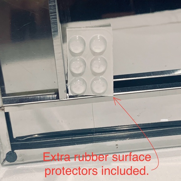 2 Tier Stainless Steel Bathroom Countertop Vanity Make-up Organizer w Drawer NWT - Picture 8 of 12